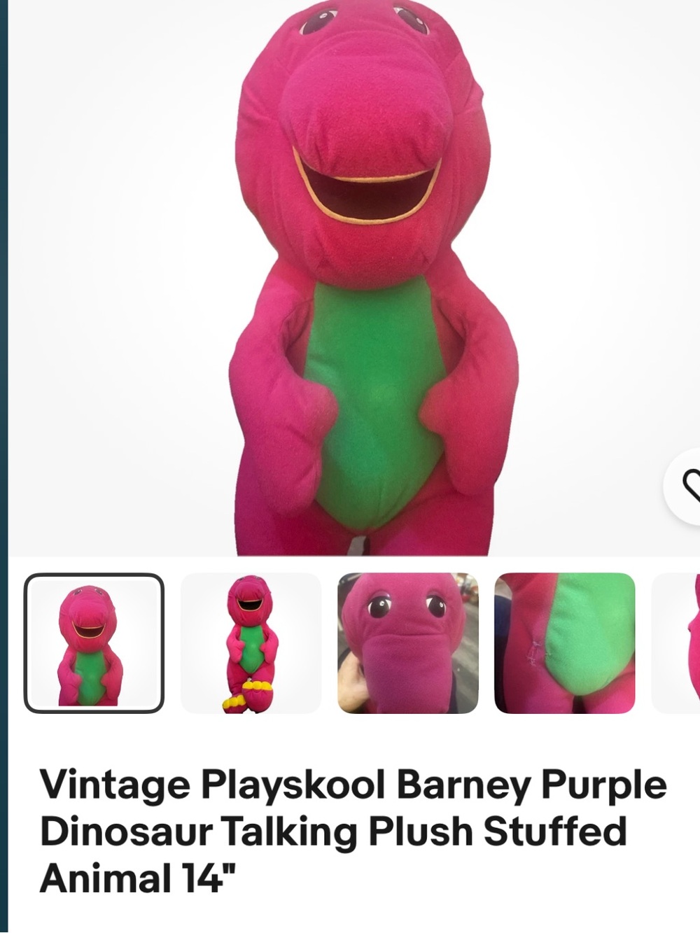 Plush Purple Dinosaur Toy with Green Belly - Kids Plush Figure